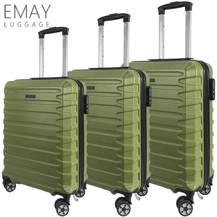 JMT-865290 Custom Hard Shell ABS Trolley Luggage Set - 3 Piece Travel Suitcases with Lock