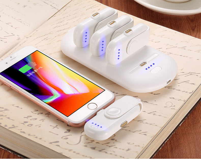 JMT-865738 Portable Magnetic Charging Station with 5000mAh Base and Four 1000mAh Finger Chargers