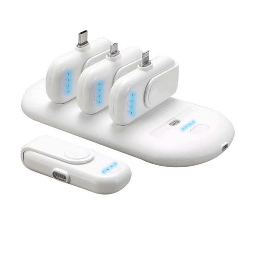 JMT-865738 Portable Magnetic Charging Station with 5000mAh Base and Four 1000mAh Finger Chargers