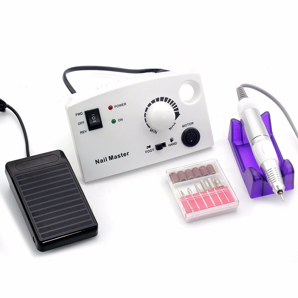 JMT-865866 Professional Electric Nail Polisher with Adjustable Speed and Ergonomic Design - Available in Pink, White, and Black