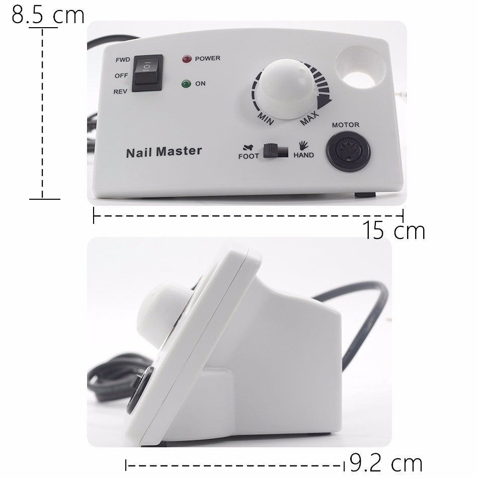 JMT-865866 Professional Electric Nail Polisher with Adjustable Speed and Ergonomic Design - Available in Pink, White, and Black