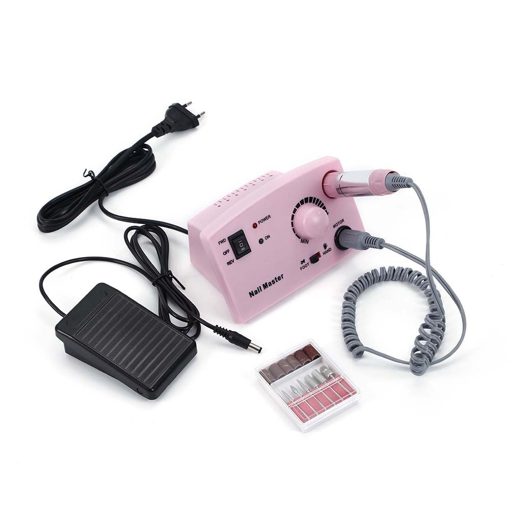 JMT-865866 Professional Electric Nail Polisher with Adjustable Speed and Ergonomic Design - Available in Pink, White, and Black