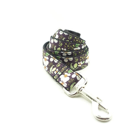 JMT-866058 Black Chrysanthemum Polyester Webbing Traction Belt - Durable and Versatile Accessory