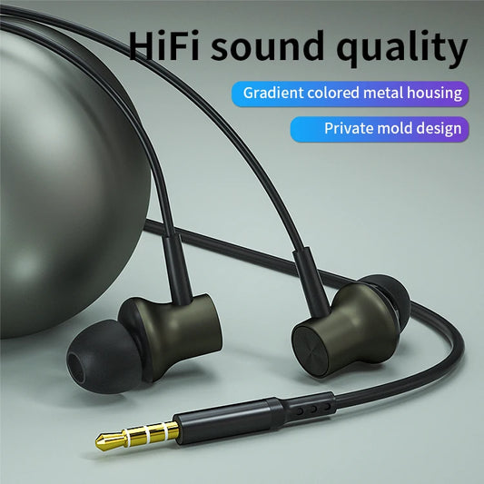 JMT-866378 In-Ear Wired Earphones with Microphone and 3.5mm Jack for Smartphones and Gaming
