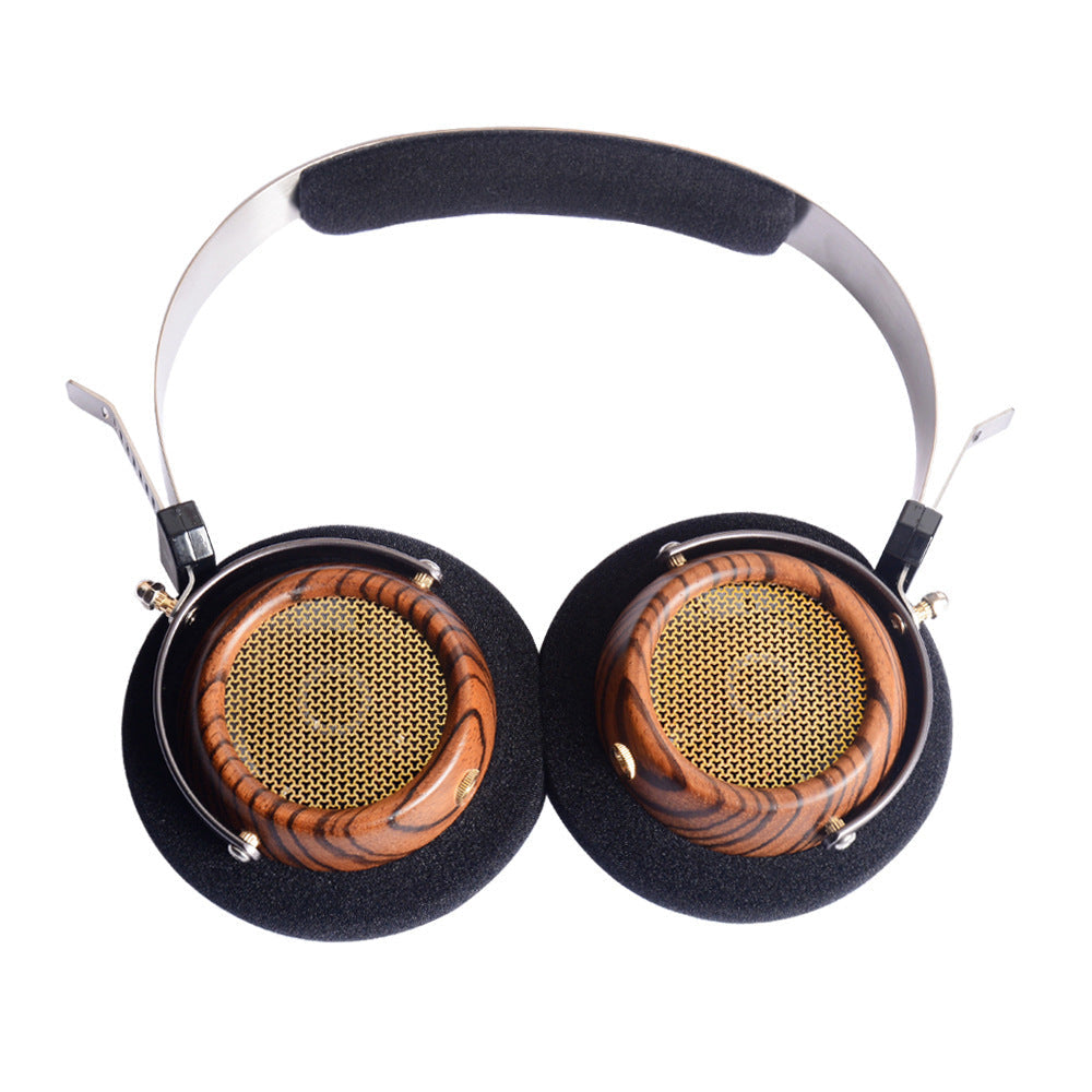 JMT-866378 Olive Wood Wired Headset with HiFi Sound and 3.5mm Plug