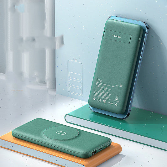 JMT-866890 Magnetic 15W Wireless Charging Power Bank with 20000mAh Capacity and Multi-Port Output