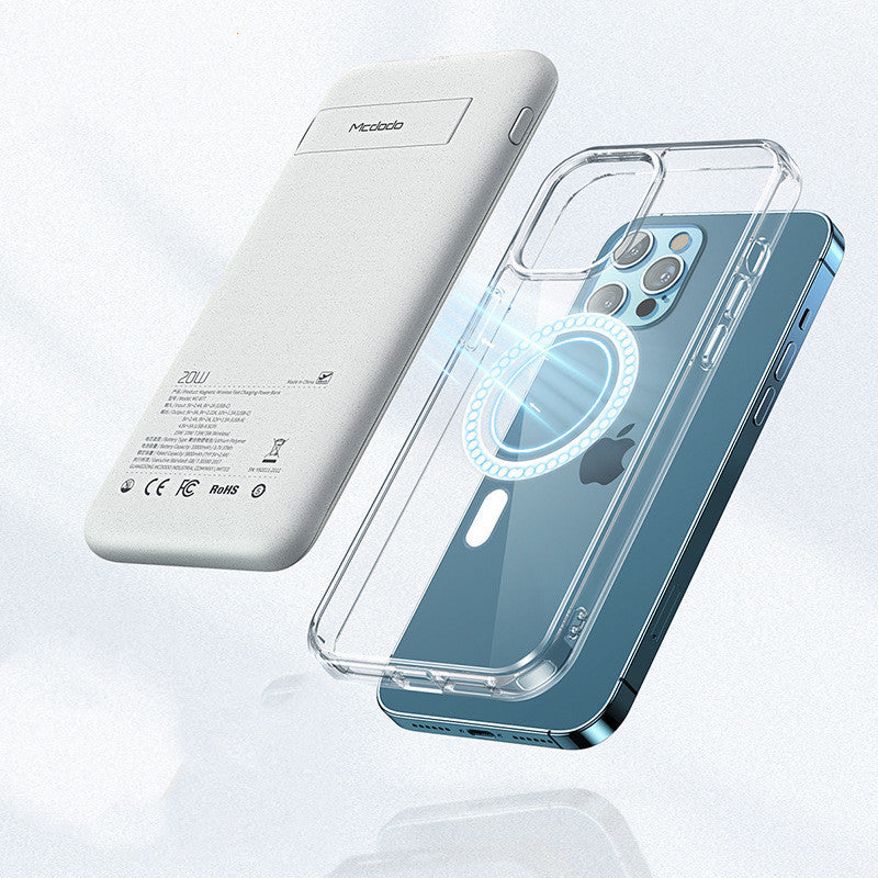JMT-866890 Magnetic 15W Wireless Charging Power Bank with 20000mAh Capacity and Multi-Port Output