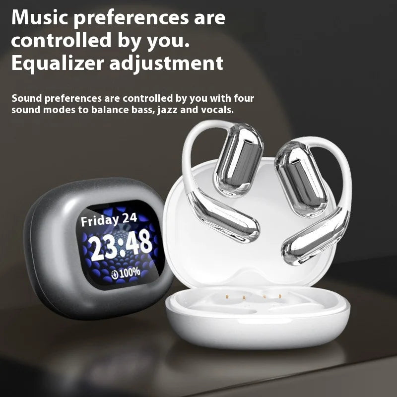 JMT-866890 Wireless Ear-Hanging Headset with LED AI Translation for Android Devices