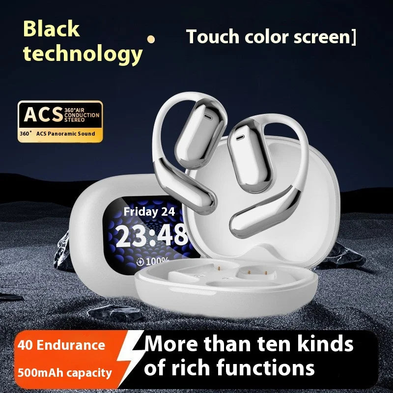 JMT-866890 Wireless Ear-Hanging Headset with LED AI Translation for Android Devices