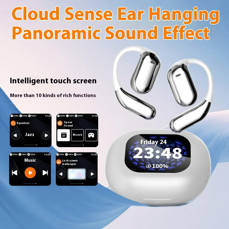 JMT-866890 Wireless Ear-Hanging Headset with LED AI Translation for Android Devices