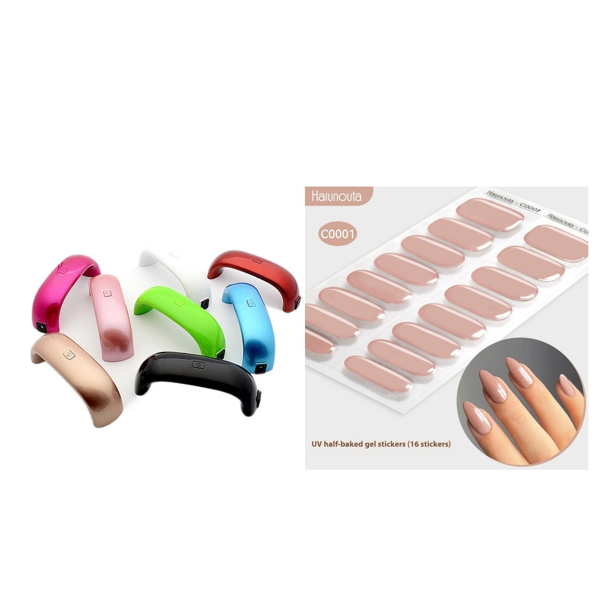 JMT-867018 Portable UV Nail Dryer Lamp with Multi-Color Options and Rapid Curing功能