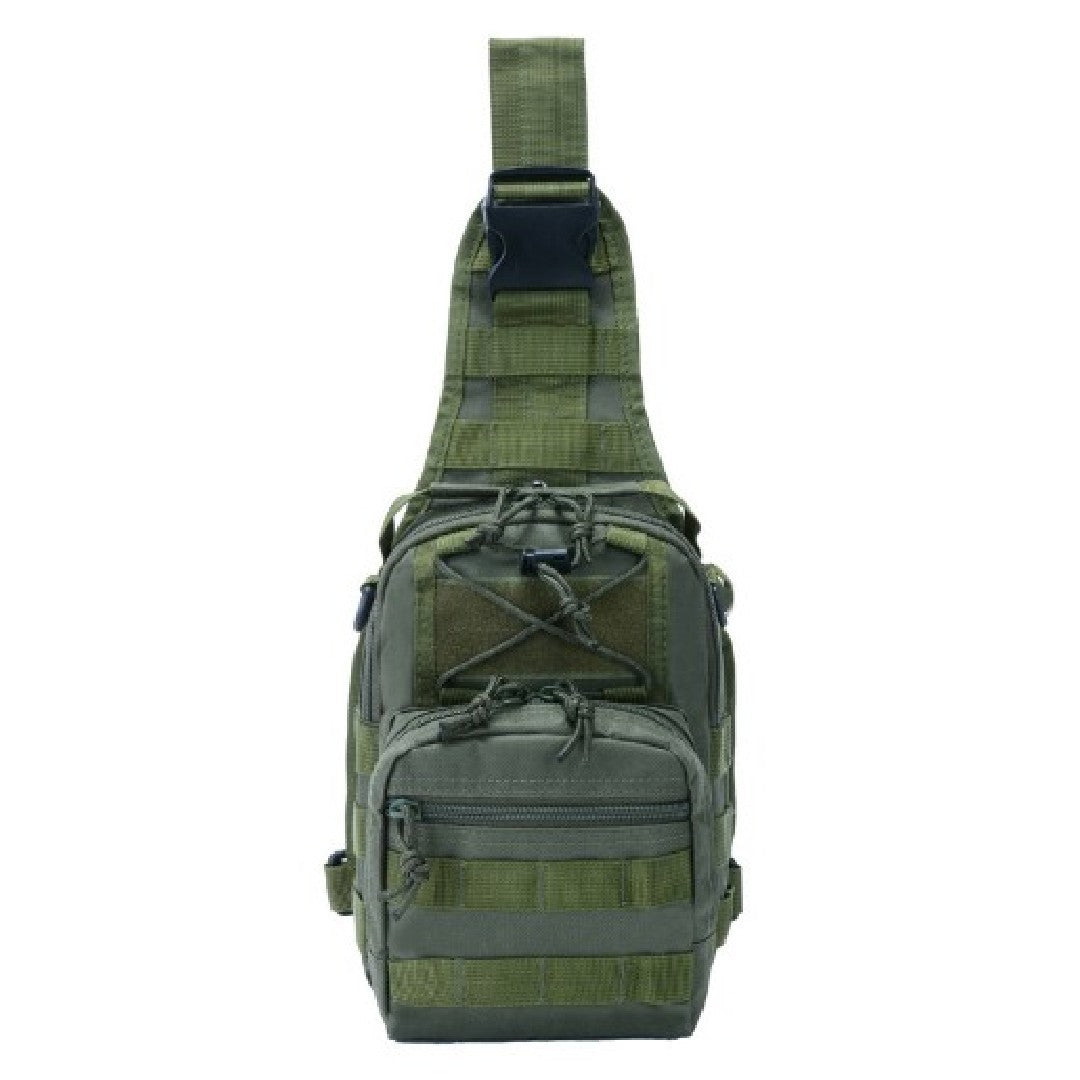 JMT-867402 Compact Tactical Sling Backpack with MOLLE System - Waterproof Oxford Fabric for Outdoor Activities