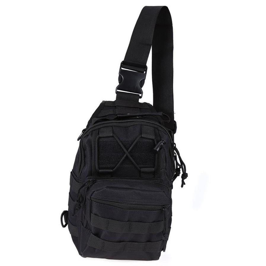 JMT-867402 Compact Tactical Sling Backpack with MOLLE System - Waterproof Oxford Fabric for Outdoor Activities