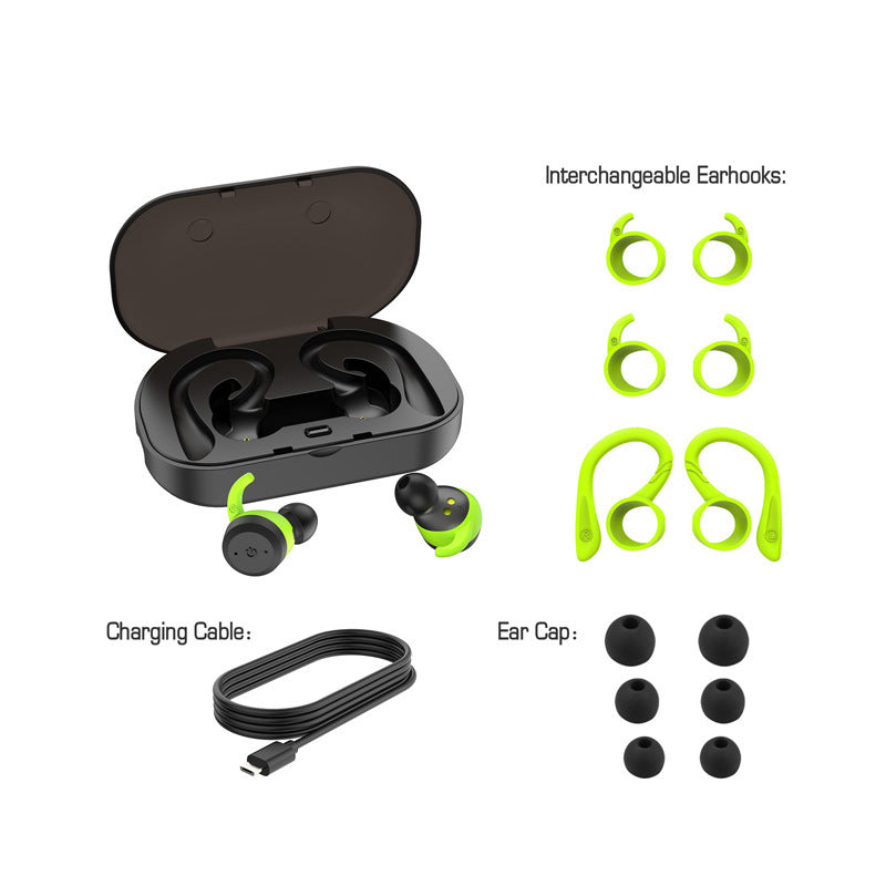 JMT-867530 Mini Bluetooth Headset with Stereo Sound and Multi-Point Connection - 20m Range, 5h Talk Time, Rechargeable Battery