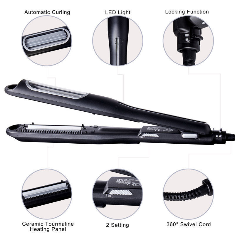 JMT-867850 Ceramic Tourmaline Electric Curling Iron for Quick Styling, 16MM-20MM Diameter