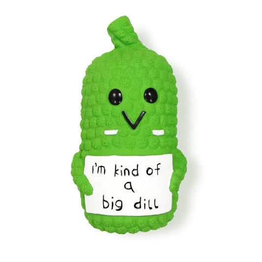 JMT-869002 Squeaky Pickle Dog Chew Toy - Fun Latex Teething Toy for Small to Large Dogs