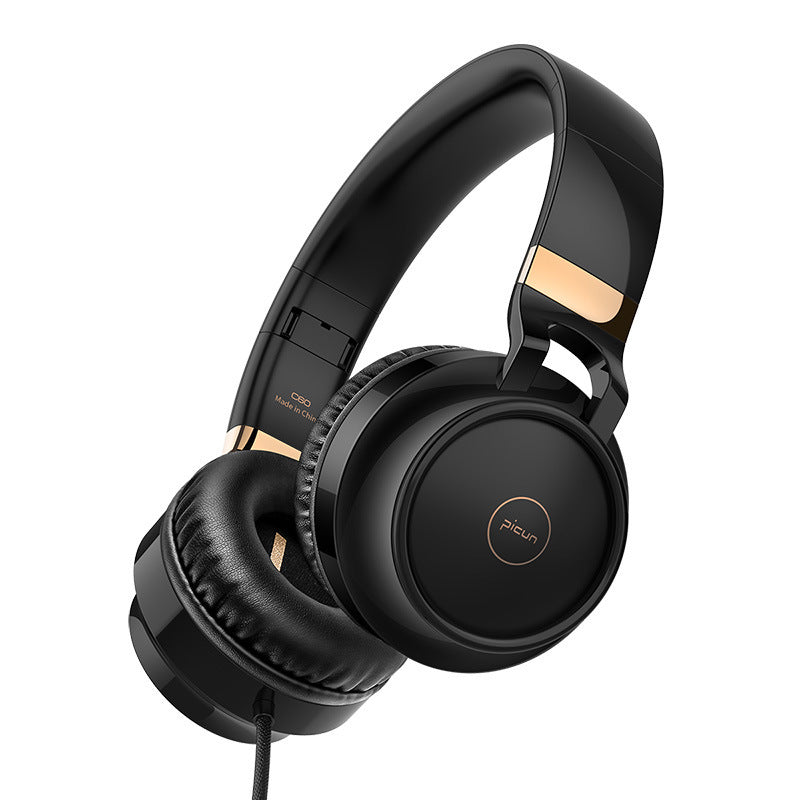 JMT-869002 Wired Headset with Microphone, 3.5mm Plug, 20-20000Hz Frequency Response, Comfortable Protein Material Earmuffs