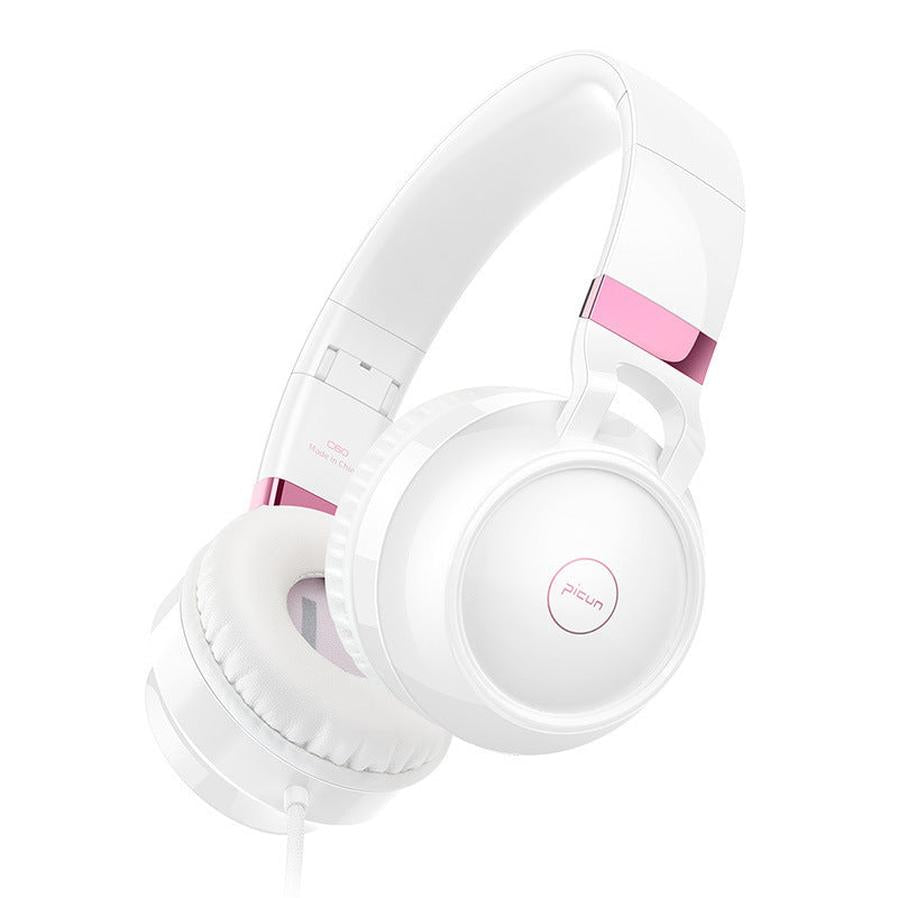 JMT-869002 Wired Headset with Microphone, 3.5mm Plug, 20-20000Hz Frequency Response, Comfortable Protein Material Earmuffs