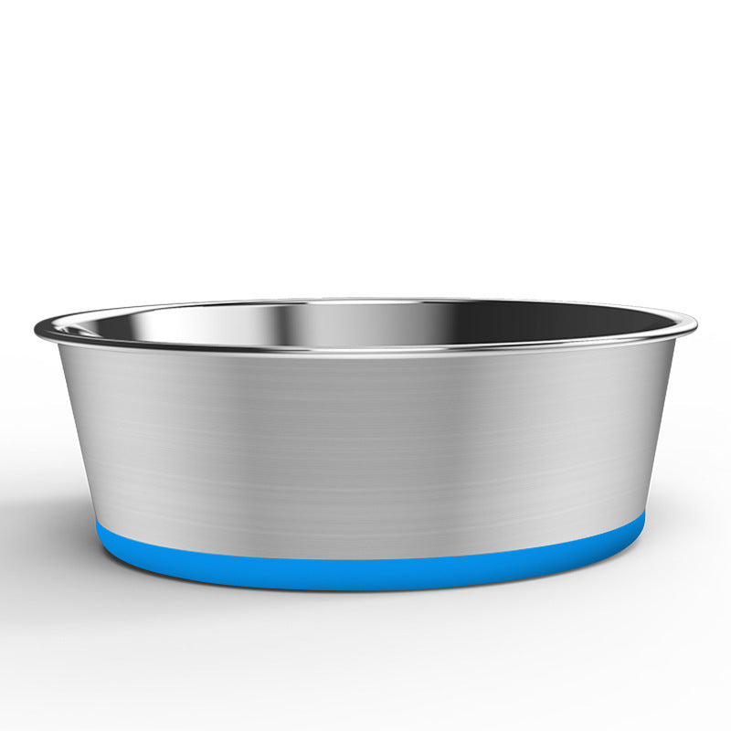 JMT-869194 Non-Slip Stainless Steel Dog Bowl for Medium and Large Dogs - Multiple Colors Available