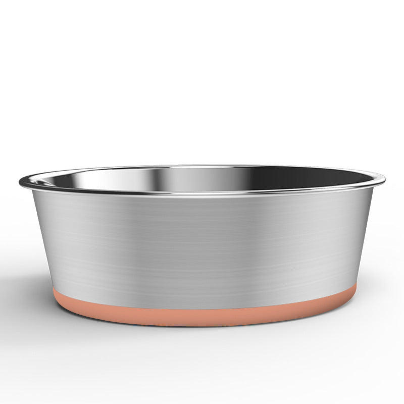 JMT-869194 Non-Slip Stainless Steel Dog Bowl for Medium and Large Dogs - Multiple Colors Available