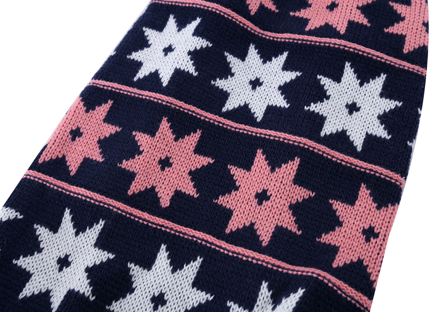 JMT-869642 Acrylic Fiber Princess Dog Sweater Skirt in Autumn Winter Star Wave Design