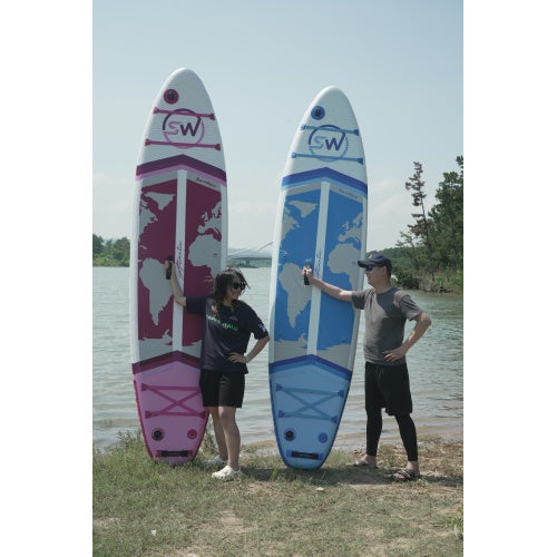 JMT-869898 Inflatable Stand-Up Paddle Board for Water Adventures - Lightweight and Portable Design