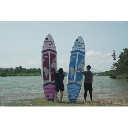 JMT-869898 Inflatable Stand-Up Paddle Board for Water Adventures - Lightweight and Portable Design