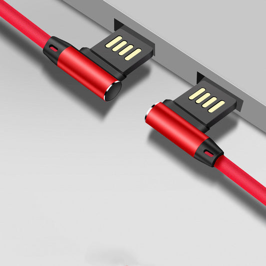 JMT-870346 Braided USB Data Cable for Android, Apple, and TYPE-C Devices - 1m Length