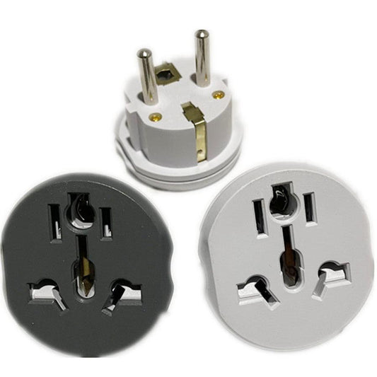 JMT-870474 High Current German Standard Conversion Plug - 16A Pure Copper Adapter for Korean, French, and European Sockets