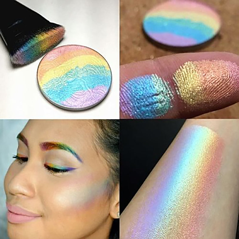 JMT-870602 Rainbow Makeup Powder Highlighter for Face and Eyes, 6g