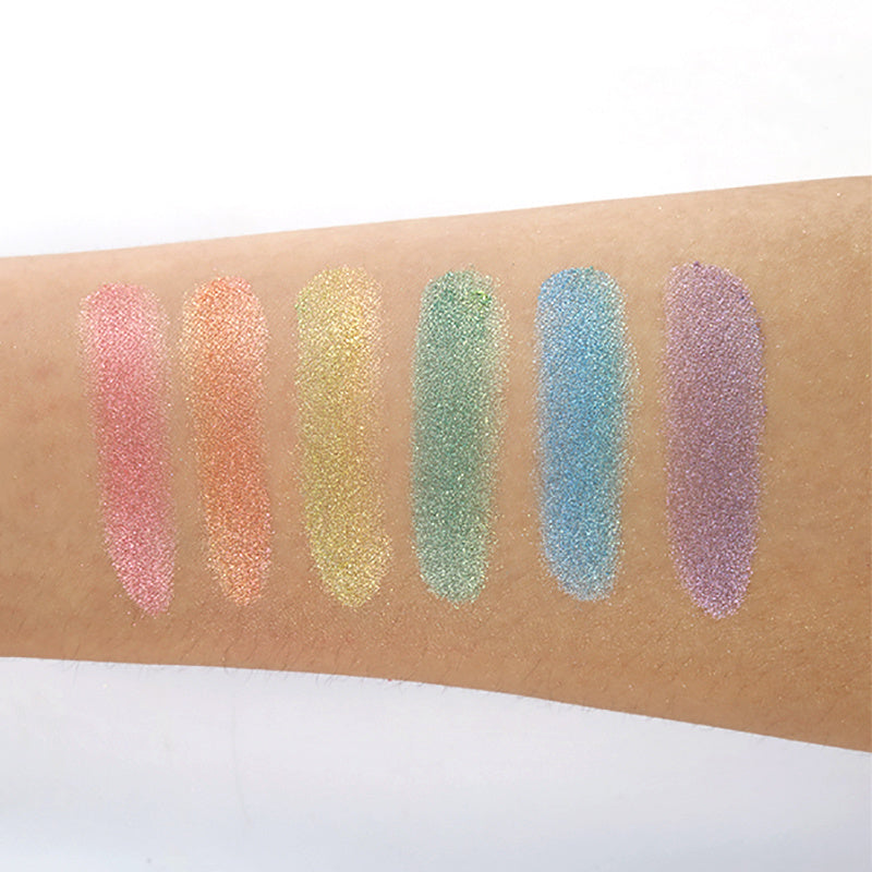JMT-870602 Rainbow Makeup Powder Highlighter for Face and Eyes, 6g