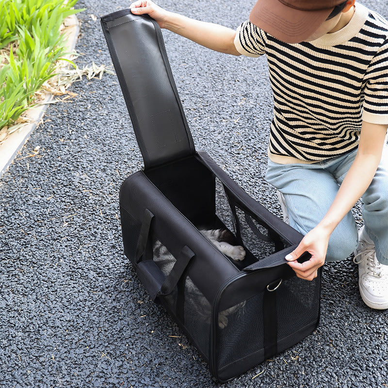 JMT-870666 Portable Foldable Pet Carrier for Dogs and Cats - Breathable Travel Handbag