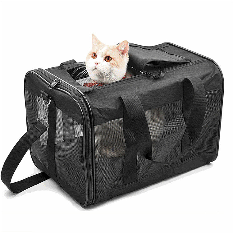 JMT-870666 Portable Foldable Pet Carrier for Dogs and Cats - Breathable Travel Handbag