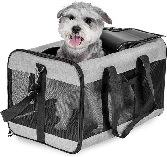 JMT-870666 Portable Foldable Pet Carrier for Dogs and Cats - Breathable Travel Handbag