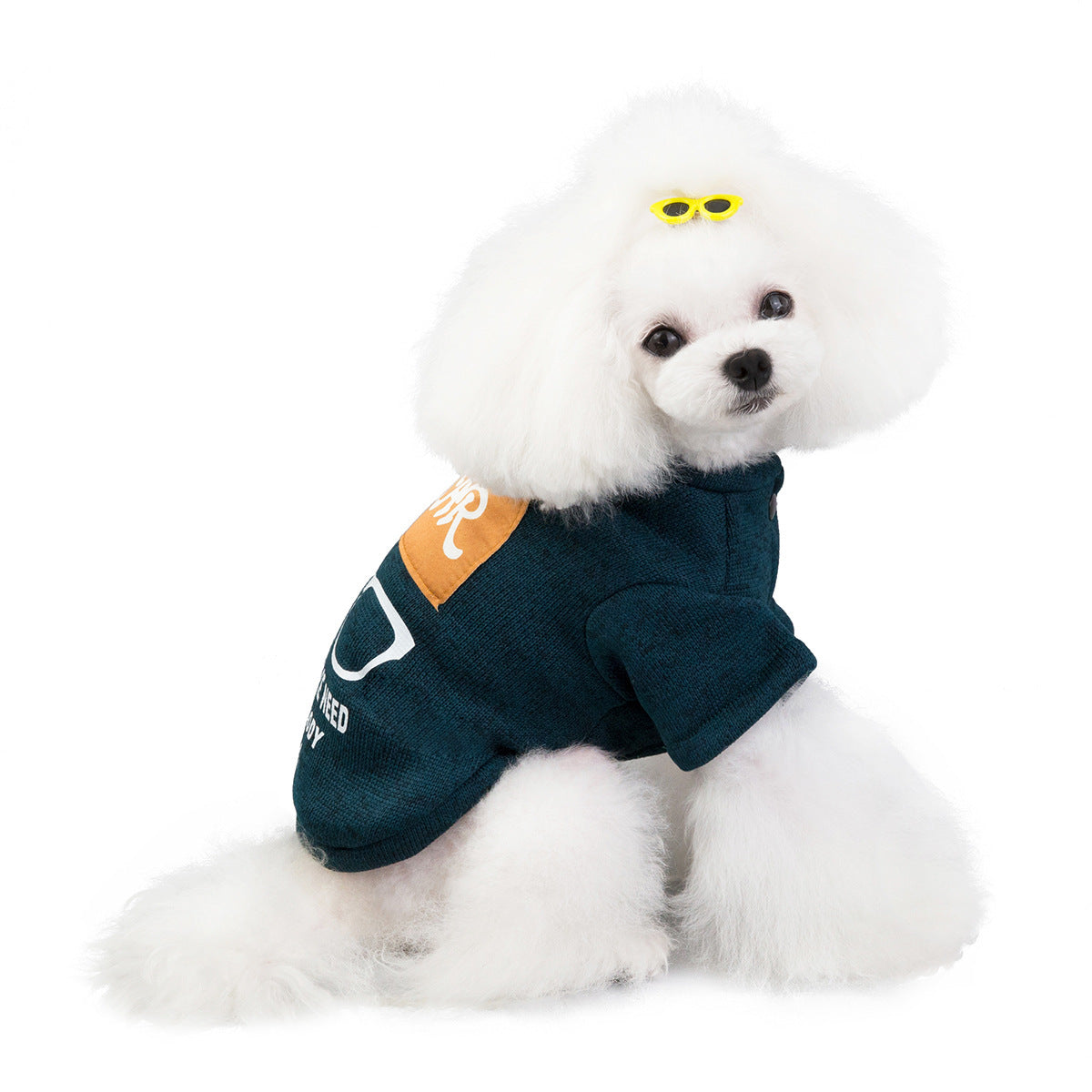 JMT-870794 Cozy Knit Sweatshirt for Dogs in Green, Wine Red, and Blue - Sizes XXS to 9XL