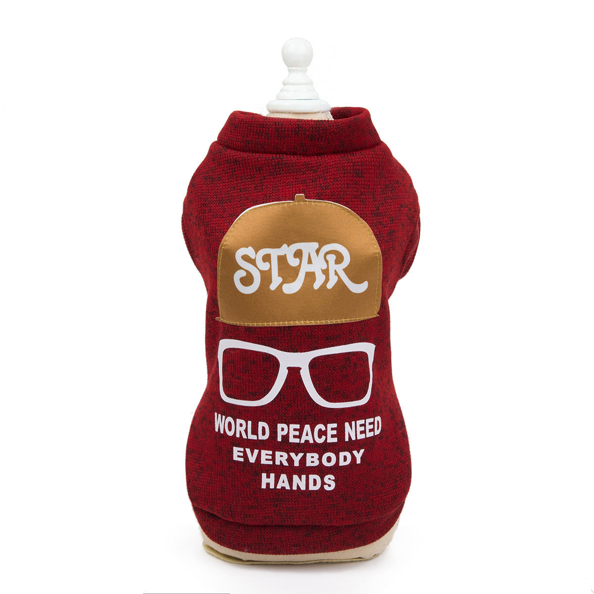 JMT-870794 Cozy Knit Sweatshirt for Dogs in Green, Wine Red, and Blue - Sizes XXS to 9XL