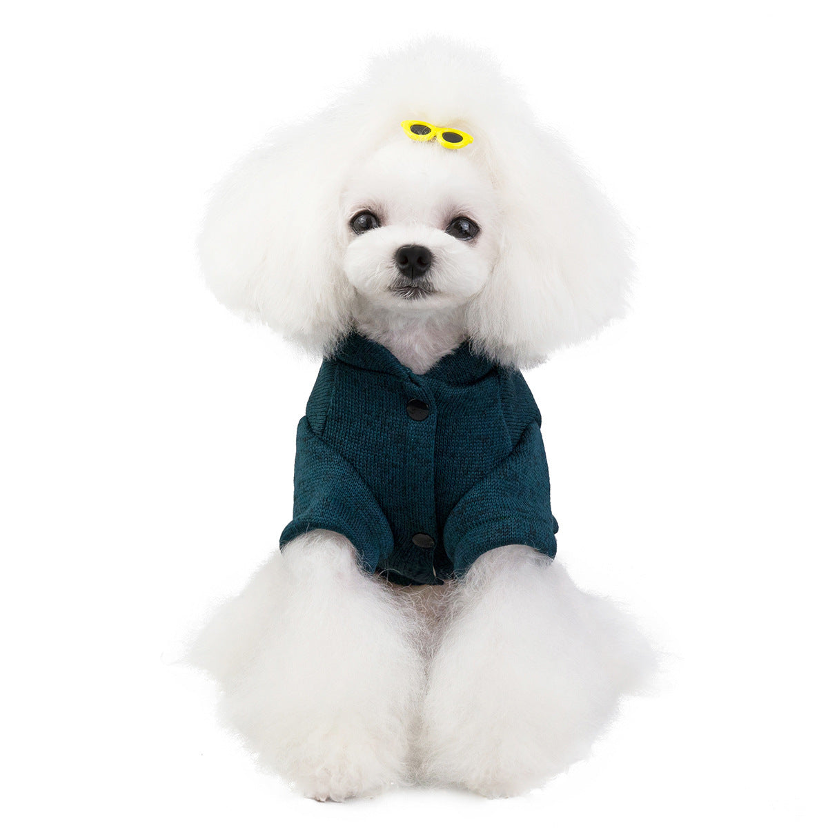 JMT-870794 Cozy Knit Sweatshirt for Dogs in Green, Wine Red, and Blue - Sizes XXS to 9XL