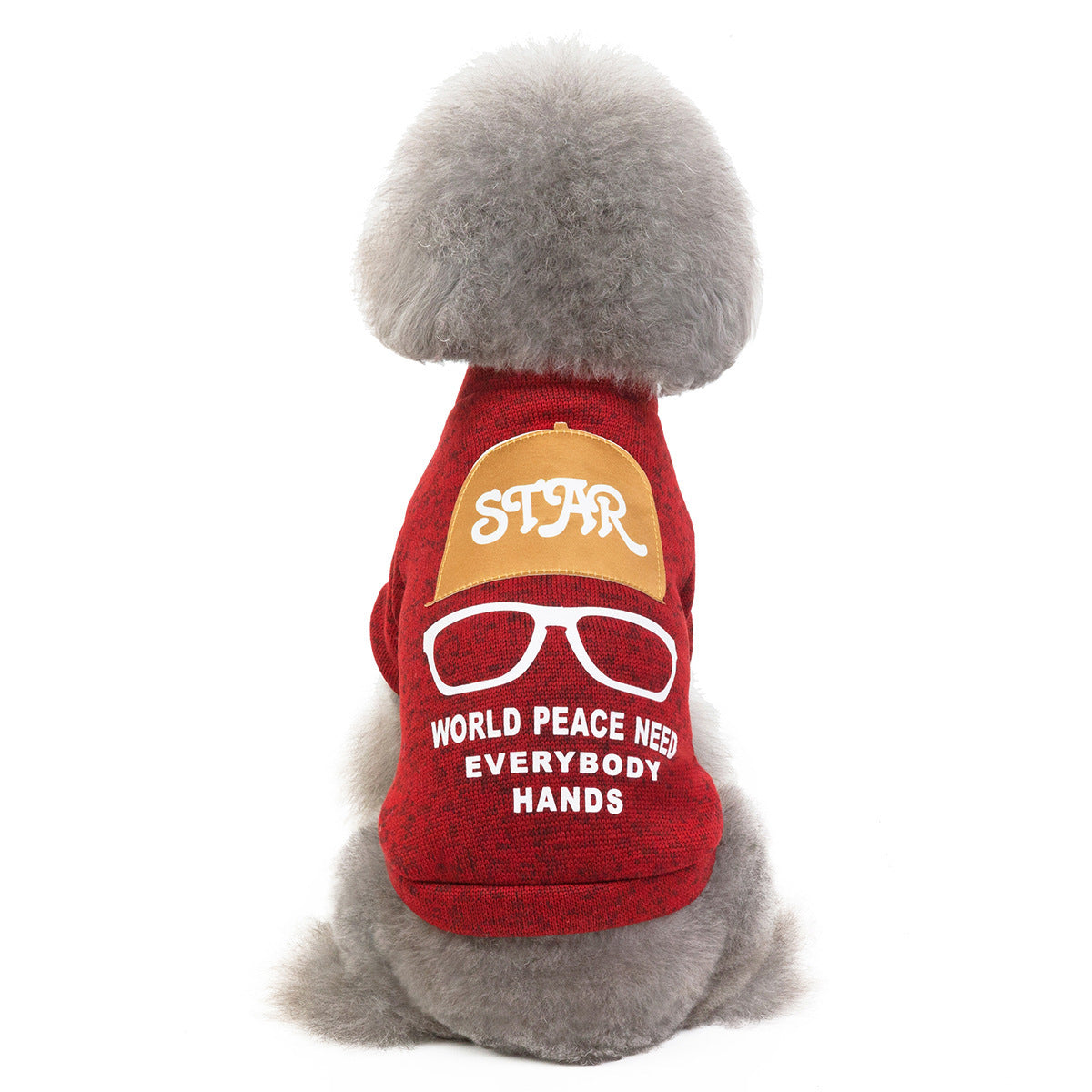 JMT-870794 Cozy Knit Sweatshirt for Dogs in Green, Wine Red, and Blue - Sizes XXS to 9XL