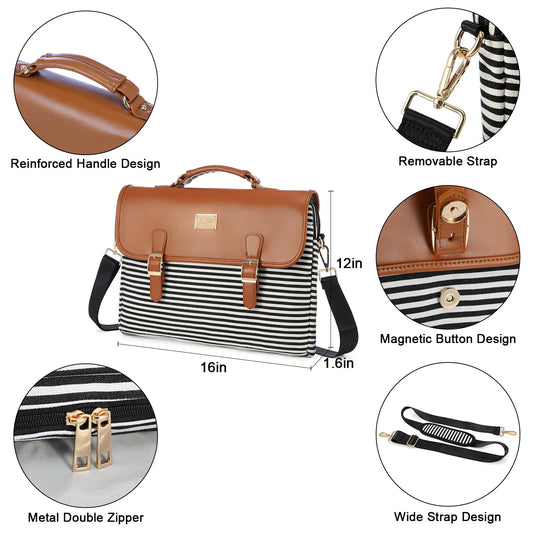 JMT-870986 Cute 15.6 Inch Women's Laptop Bag - Stylish Computer Handbag for Work and Daily Use