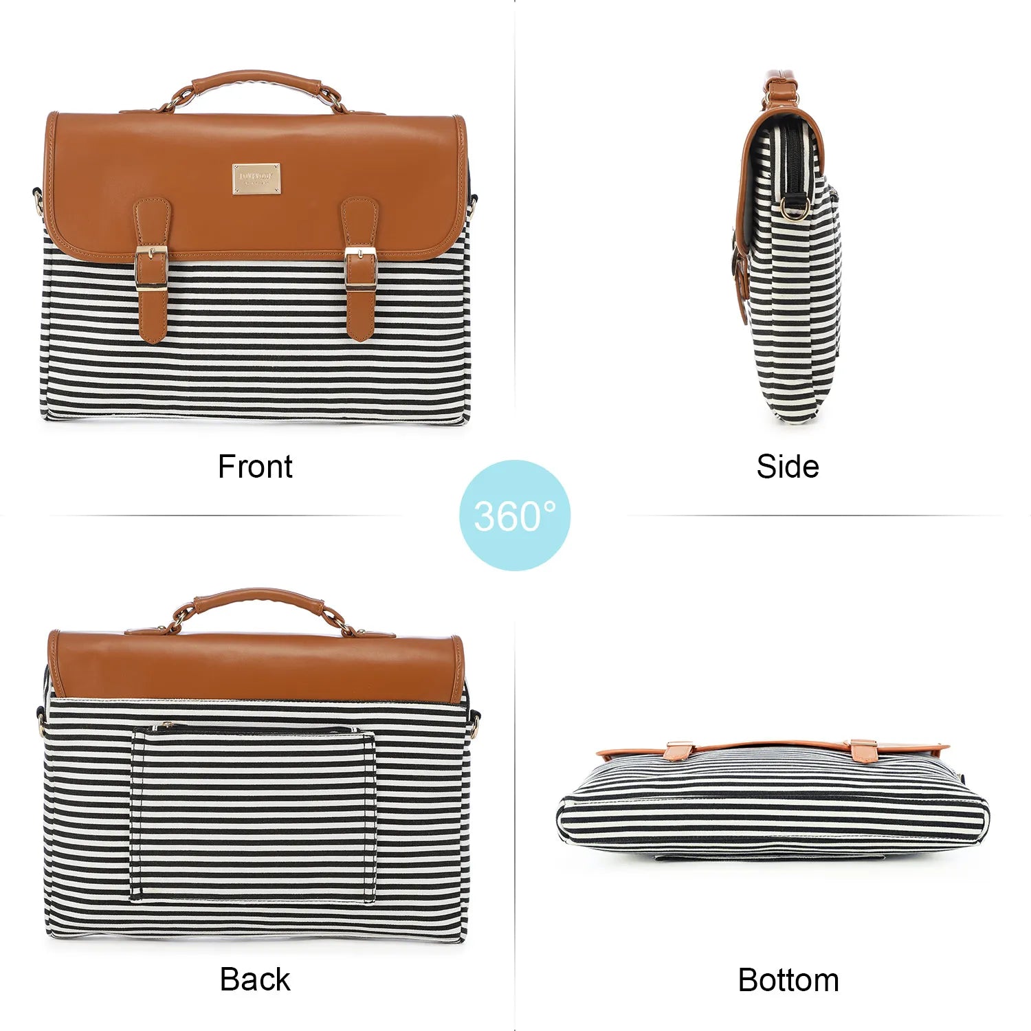 JMT-870986 Cute 15.6 Inch Women's Laptop Bag - Stylish Computer Handbag for Work and Daily Use