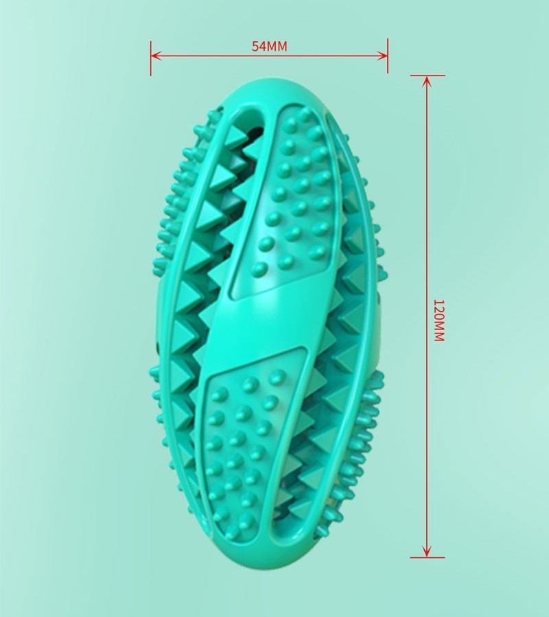 JMT-871306 Round Rubber Food Dispensing Pet Toy Ball for Dogs - Eco-Friendly Puzzle Teeth Cleaning Toy