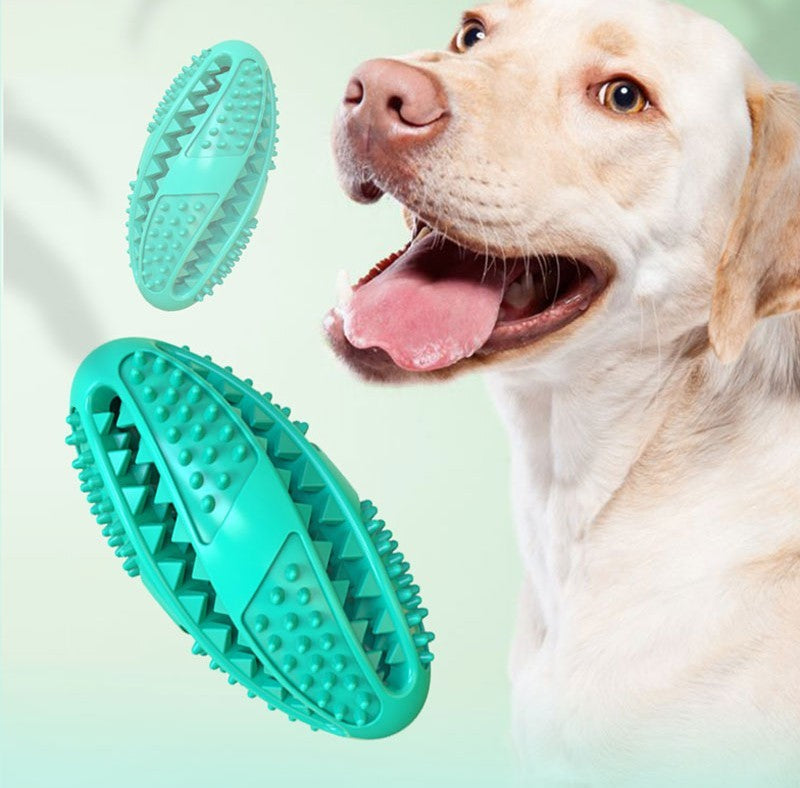 JMT-871306 Round Rubber Food Dispensing Pet Toy Ball for Dogs - Eco-Friendly Puzzle Teeth Cleaning Toy