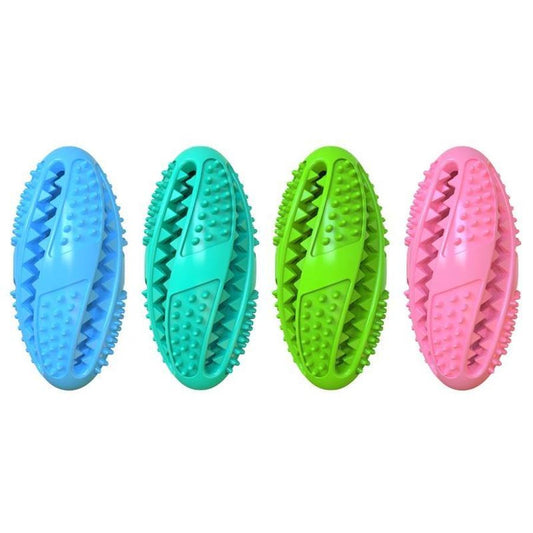 JMT-871306 Round Rubber Food Dispensing Pet Toy Ball for Dogs - Eco-Friendly Puzzle Teeth Cleaning Toy