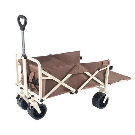 JMT-871370 Multifunctional Folding Camping Cart - Portable Beach Trolley and Outdoor Wagon