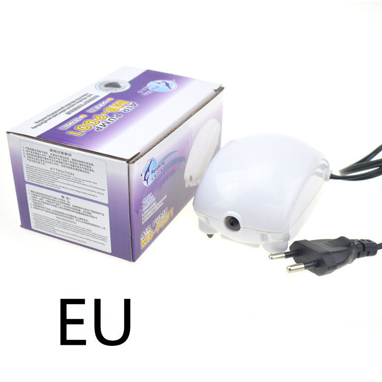 JMT-871498 Silent Aquarium Oxygen Pump - Model DB-9001, Efficient Air Output 1.8L/min, 220-240V or 110-120V Options