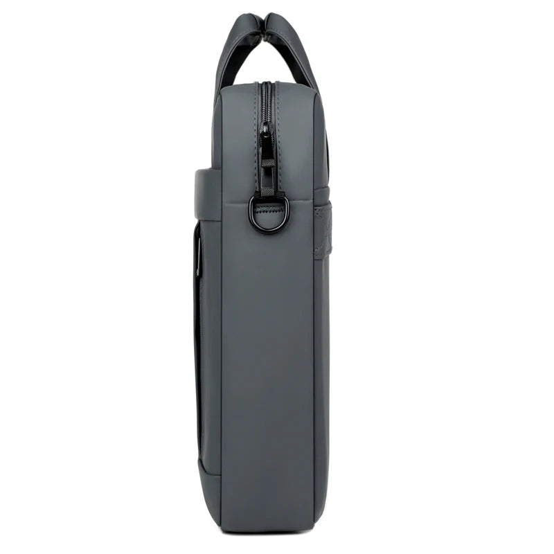 JMT-872138 Waterproof Leather Laptop Sling Shoulder Bag for Men