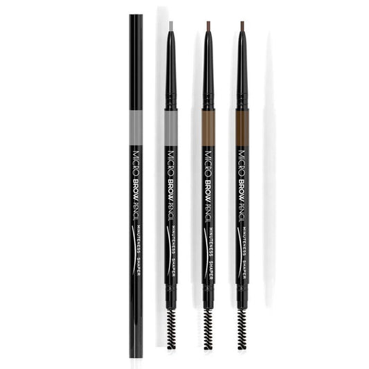 JMT-872586 Waterproof Dual-Ended Eyebrow Pencil in Dark Brown, Light Brown, and Linen Gray