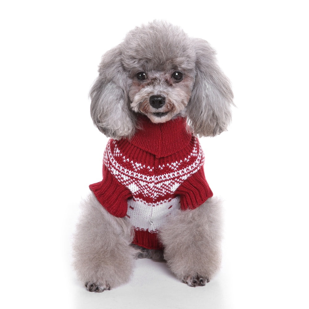 JMT-873098 Cozy Wool Sweater for Pets - Perfect for Autumn and Winter Wear