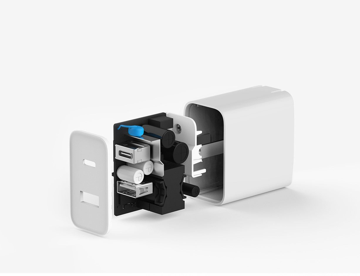 JMT-873162 30W Dual Port USB Charger with USB-C and USB-A Compatibility