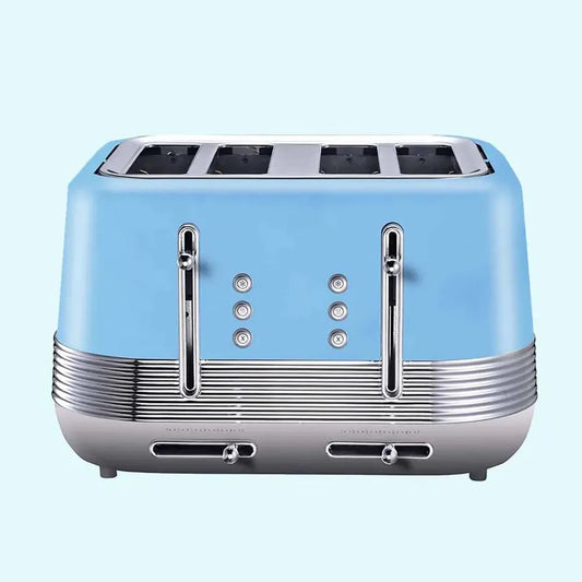 JMT-873290 Stainless Steel 4-Slice Retro Electric Toaster for Perfectly Toasted Buns